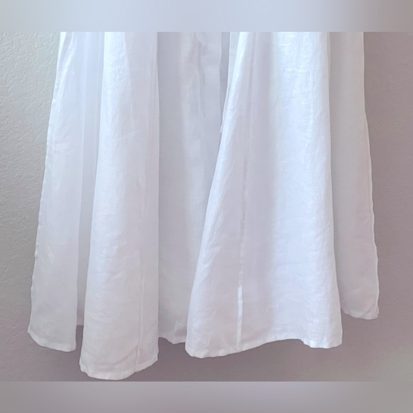 J Crew NWT Seamed Linen Dress with Removable Belt Size Small in White - Picture 10 of 16